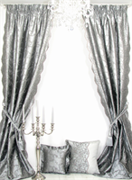 Vorhang Velour, Leinen, Seide ungefüttert (Preis/qm)