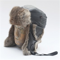 Ledermütze gross Nappa / Velour